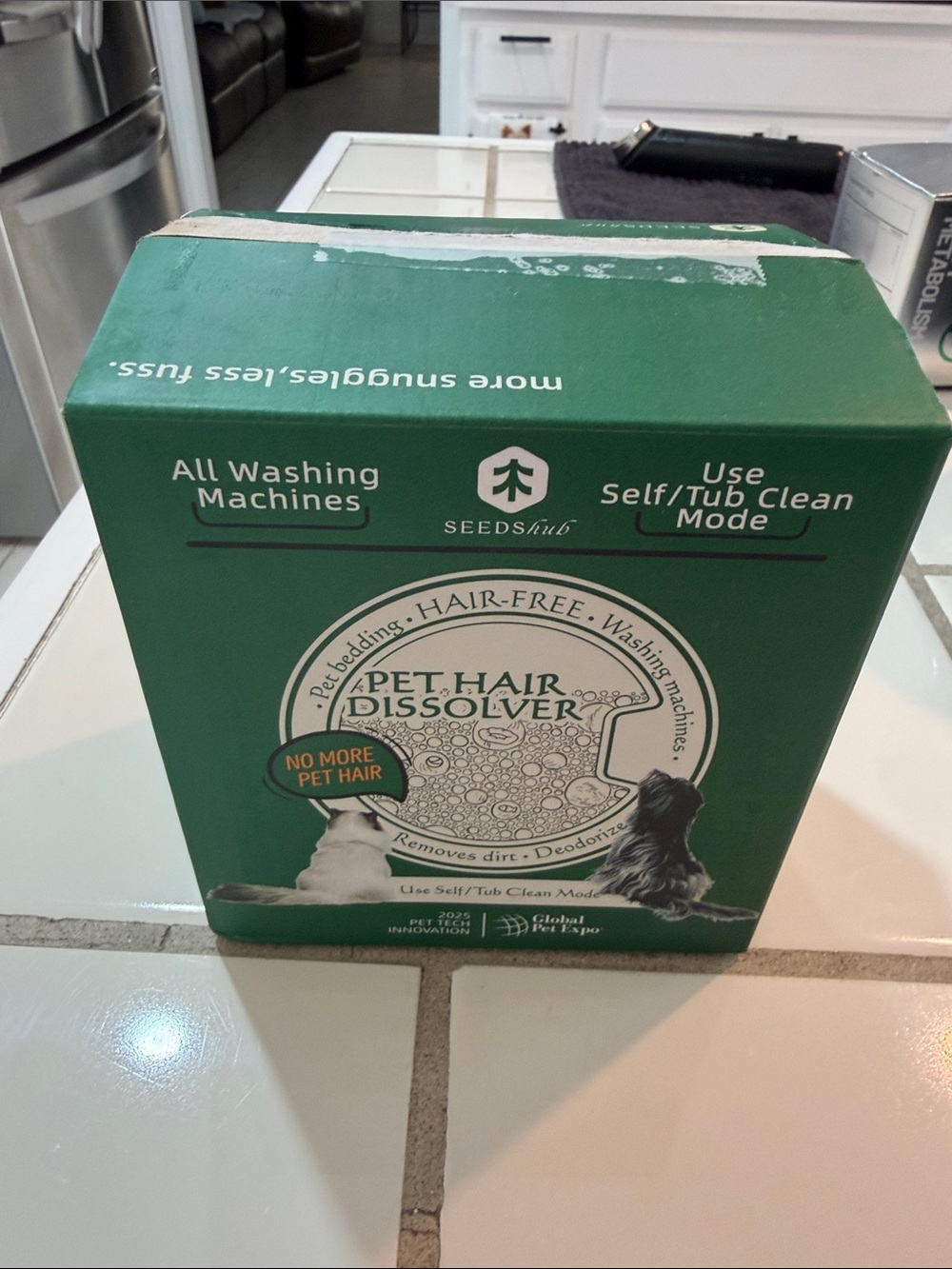 Pet Hair Dissolver for Washing Machines - Green